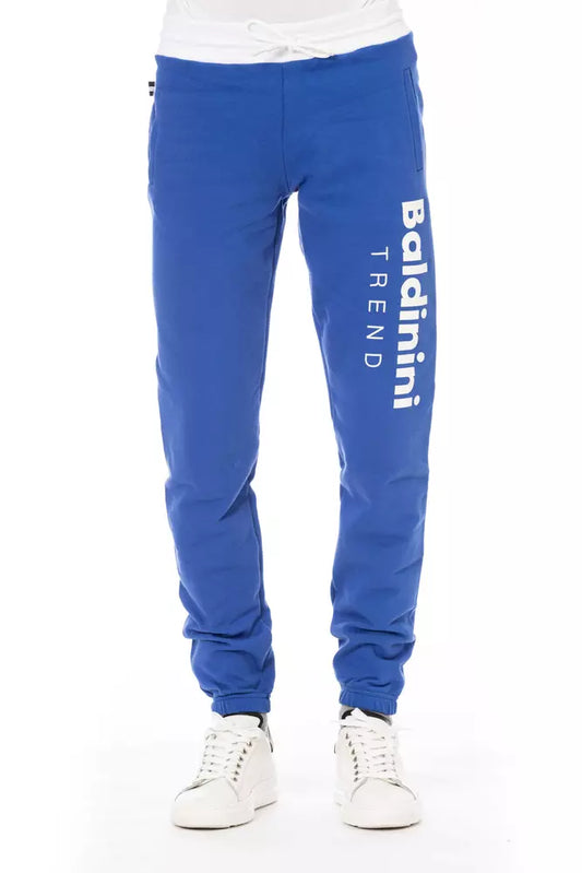 Blaue Sporthose aus Baumwolle für Herren
