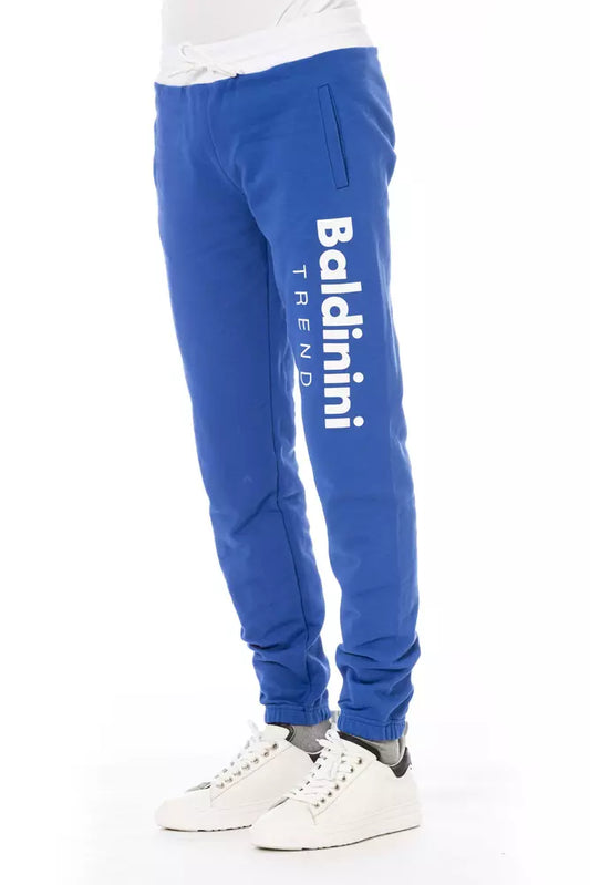 Blaue Sporthose aus Baumwolle für Herren