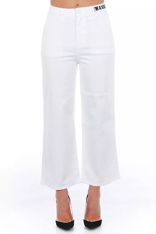 Weiße Damen-Shorts aus Baumwolle