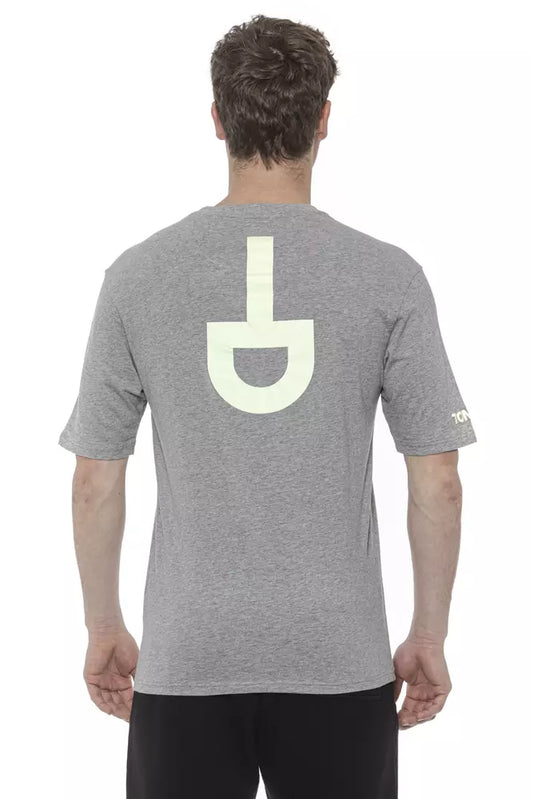 Graues Herren-T-Shirt aus Baumwolle