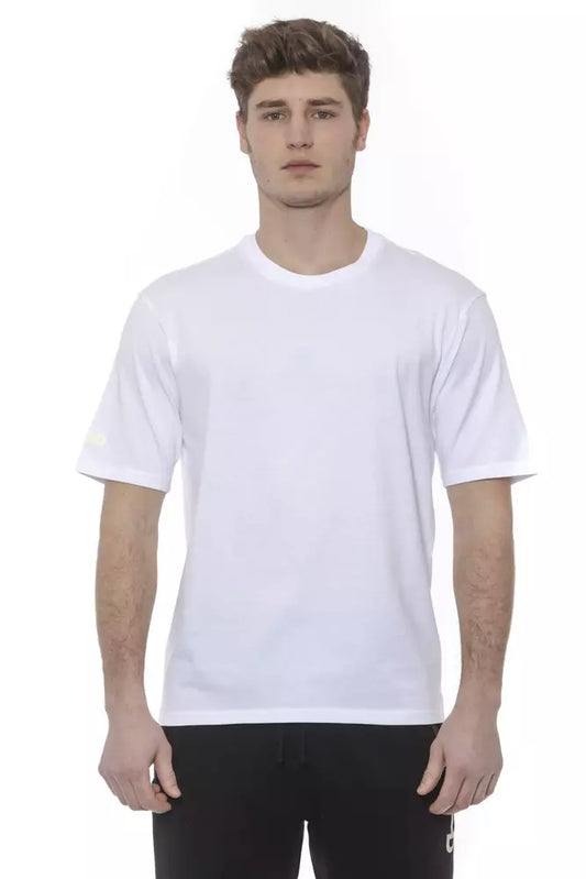 Weißes Herren-T-Shirt aus Baumwolle