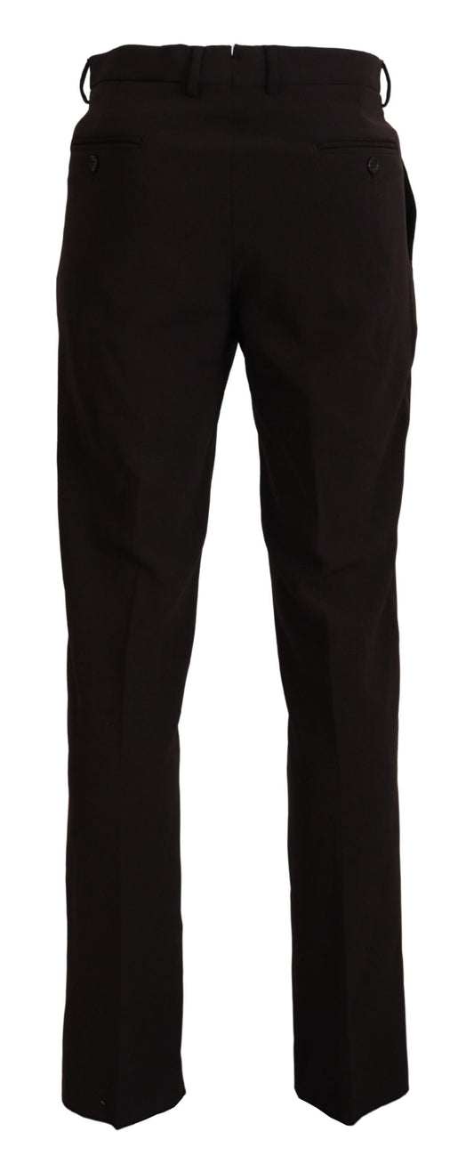 Braune, gerade geschnittene Herrenhose