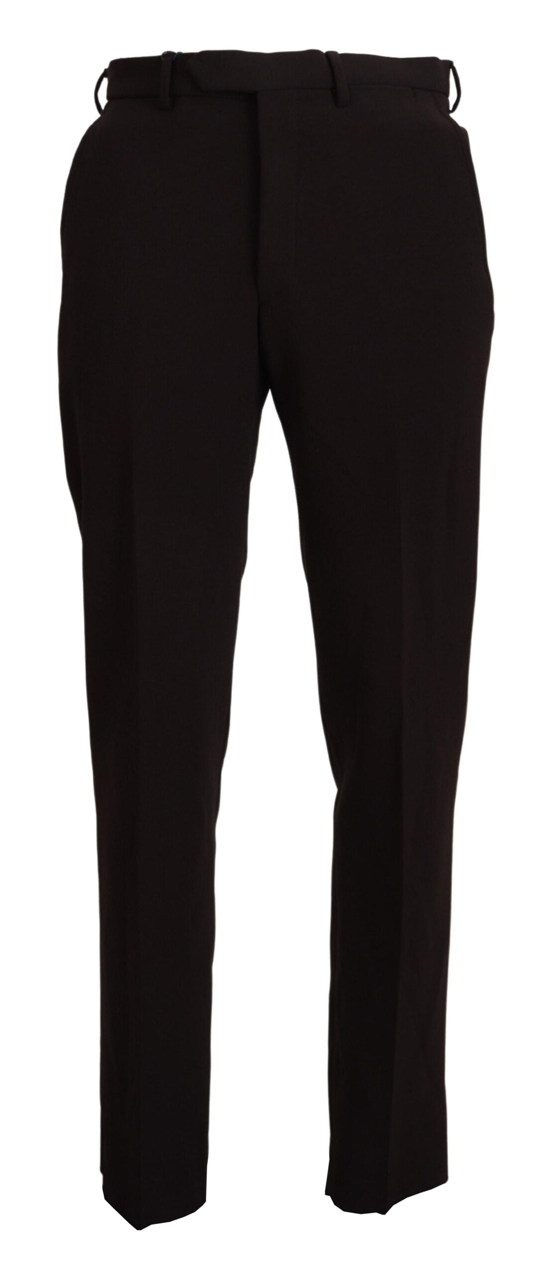 Braune, gerade geschnittene Herrenhose