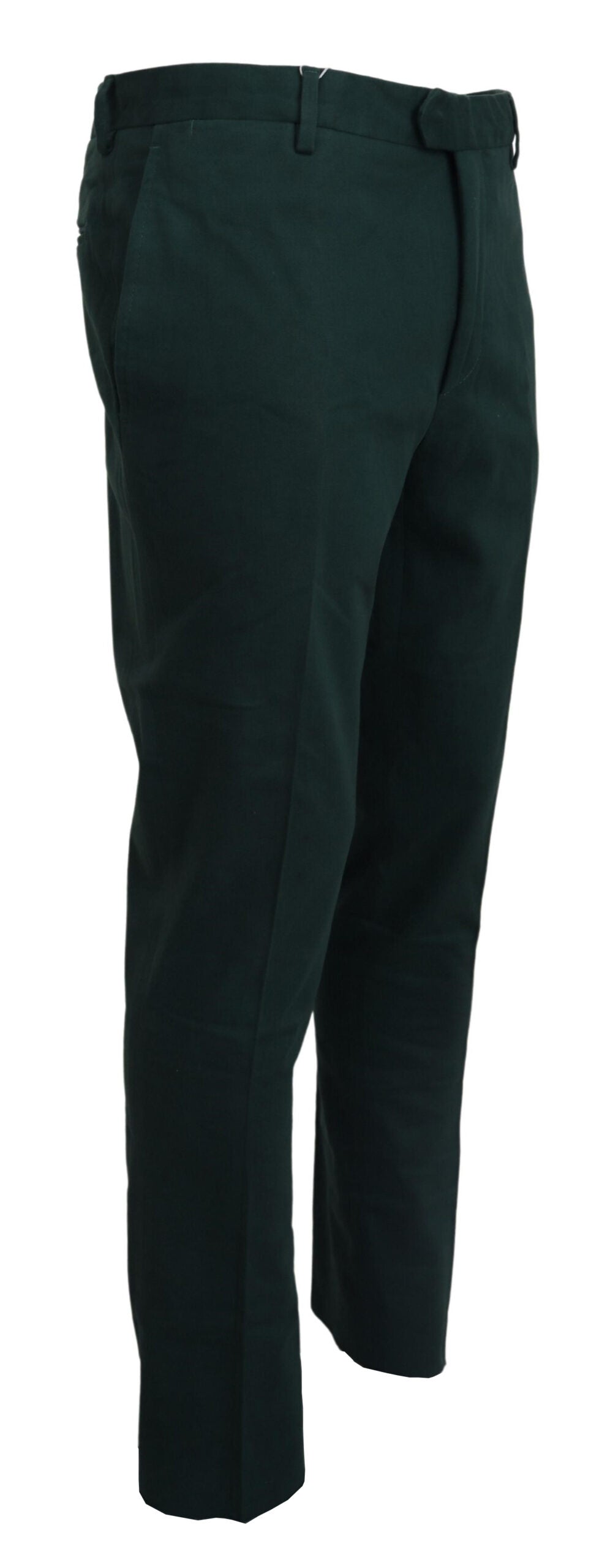 Dunkelgrüne Skinny-Hose aus Baumwolle für Herren