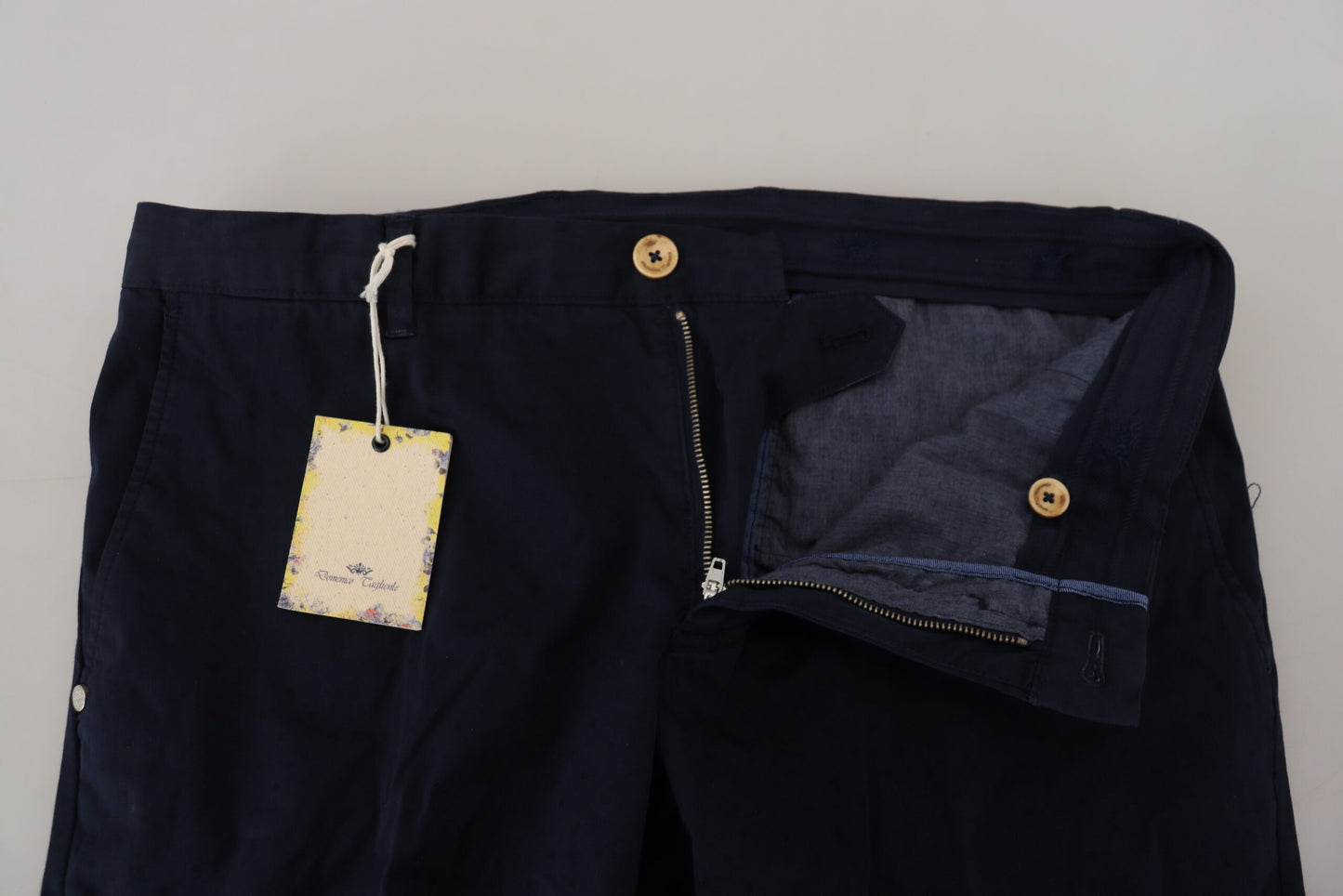 Dunkelblaue Skinny-Hose aus Baumwolle für Herren