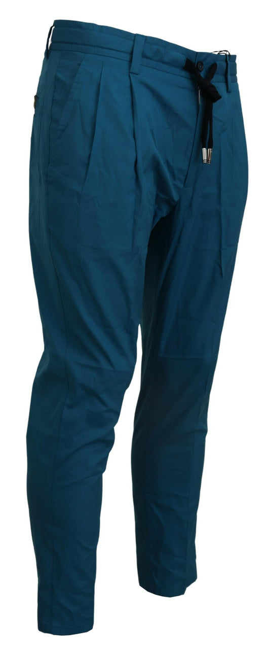 Blaue Chinos aus Baumwolle