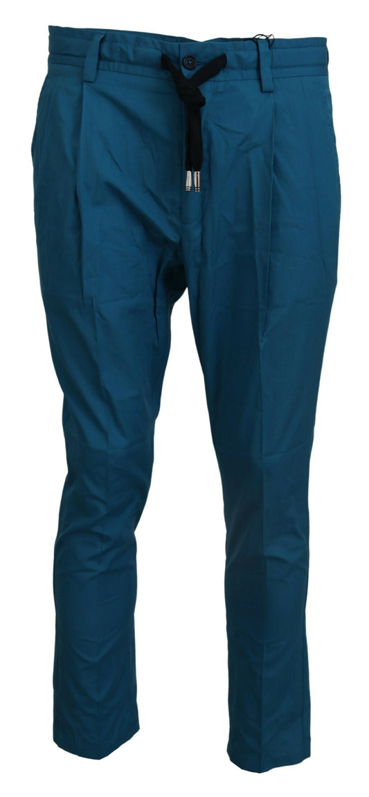 Blaue Chinos aus Baumwolle