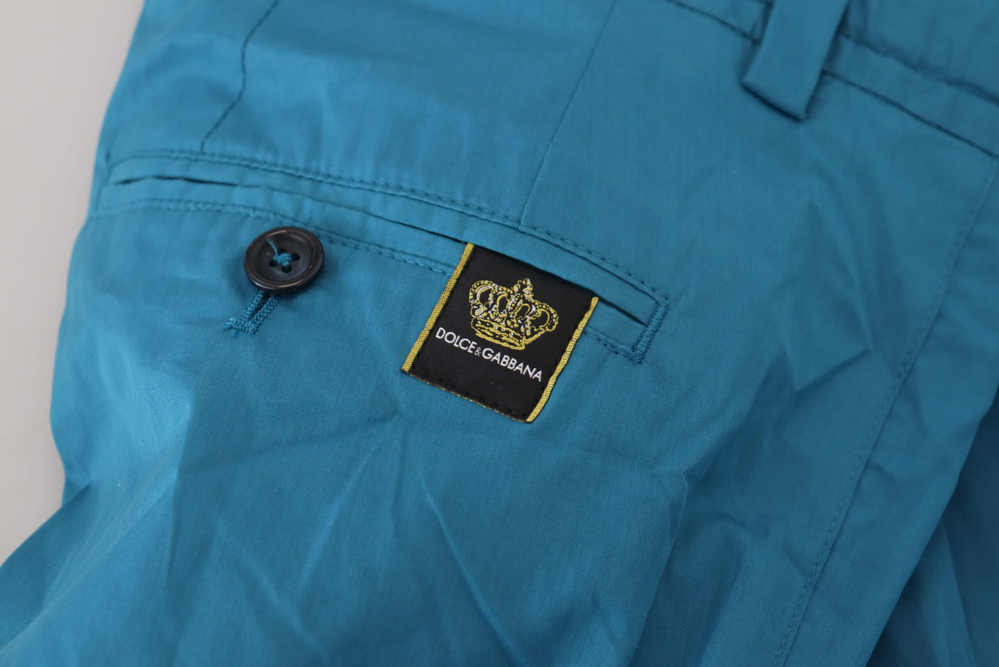 Blaue Chinos aus Baumwolle