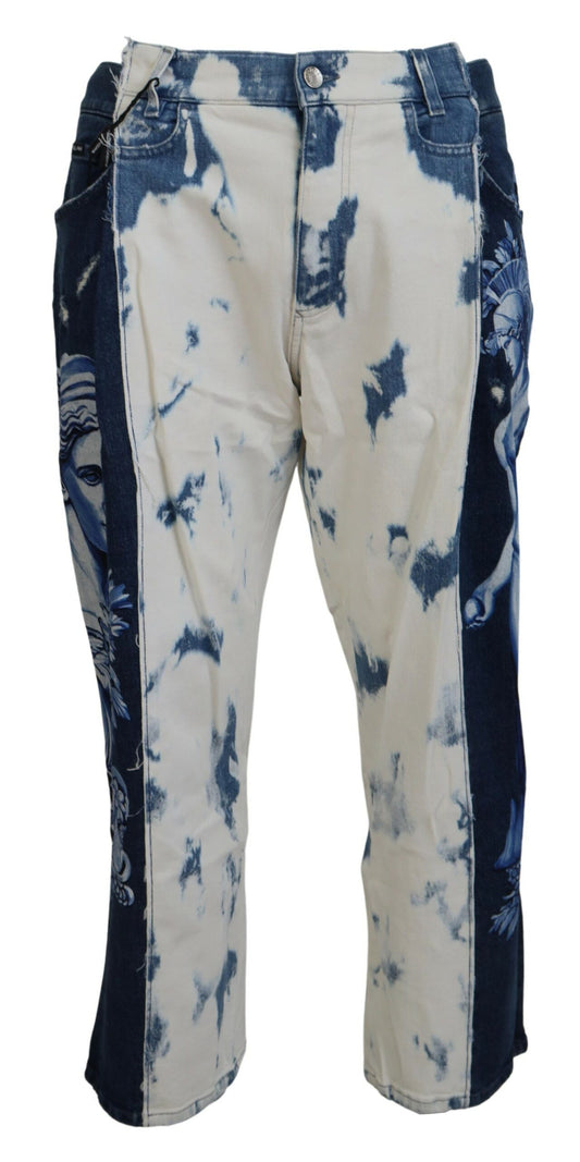 Blaue Jeans aus Ceasar Denim-Baumwolle mit lockerer Passform