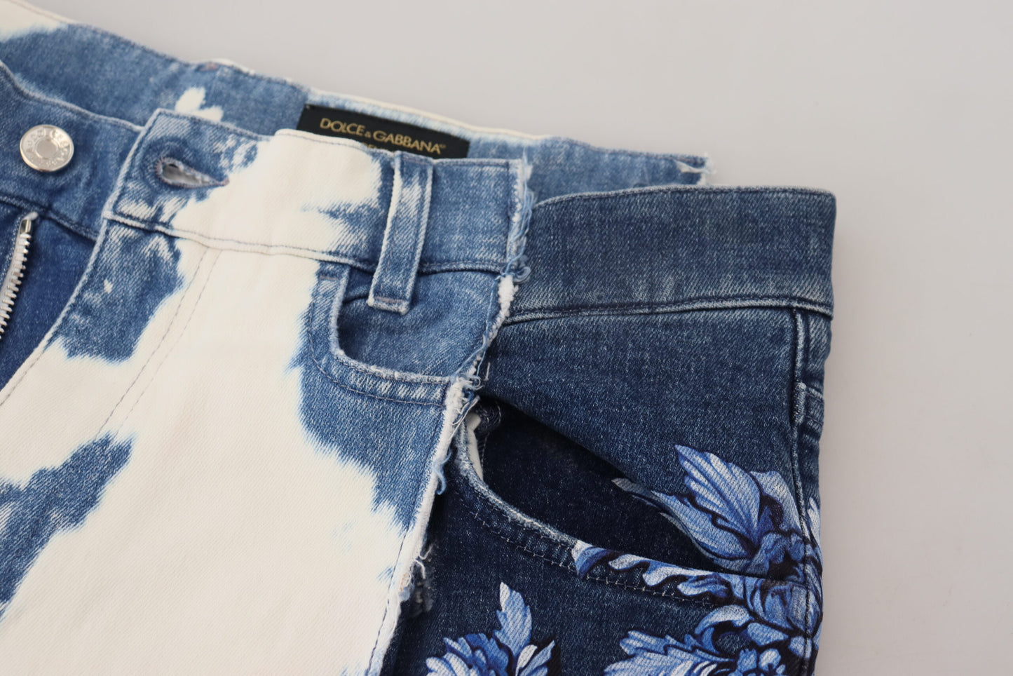 Blaue Jeans aus Ceasar Denim-Baumwolle mit lockerer Passform