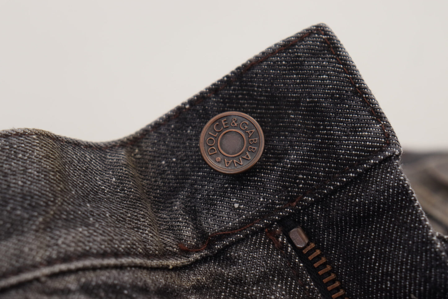 Graugrüne Jeans im Regular Fit