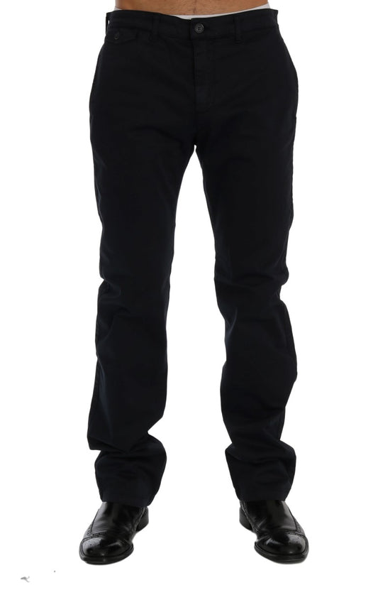 Blaue Chinos aus Baumwollstretch