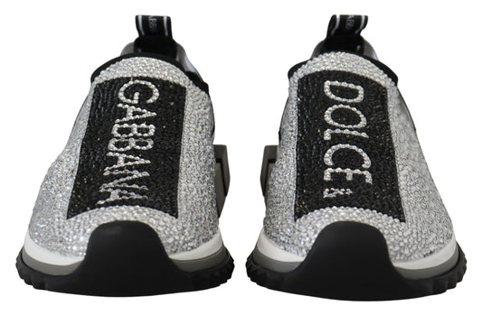 Silberne Strass-Sneakers von Sorrento