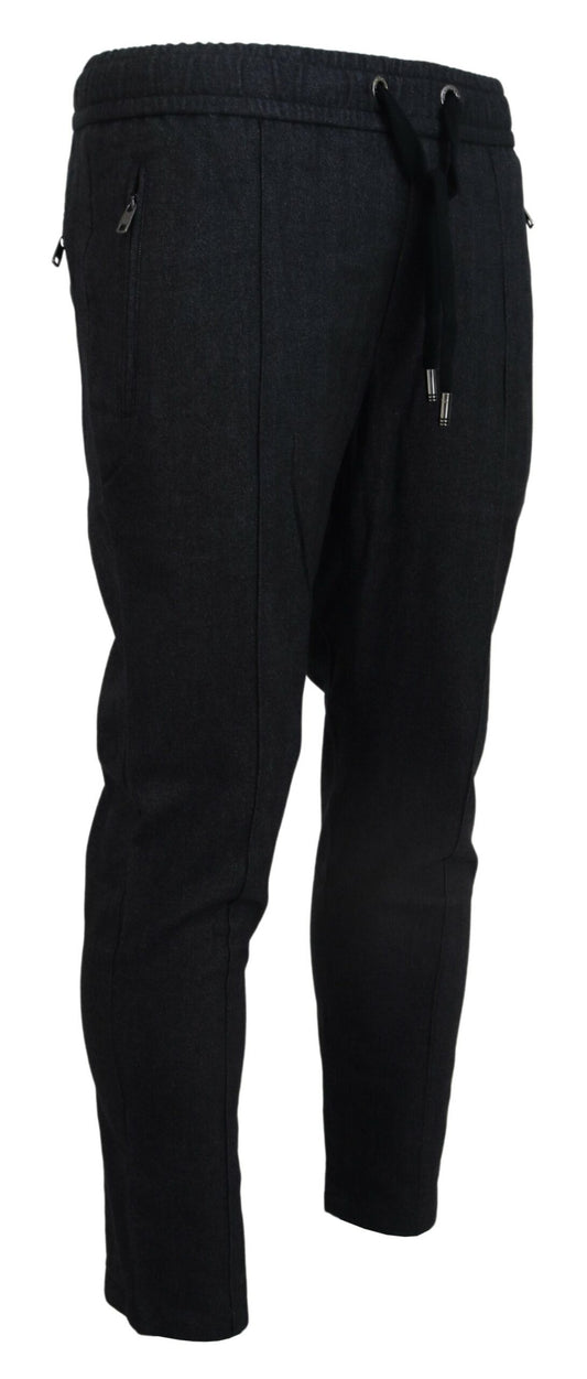Graue Joggerhose aus Baumwolle für Herren