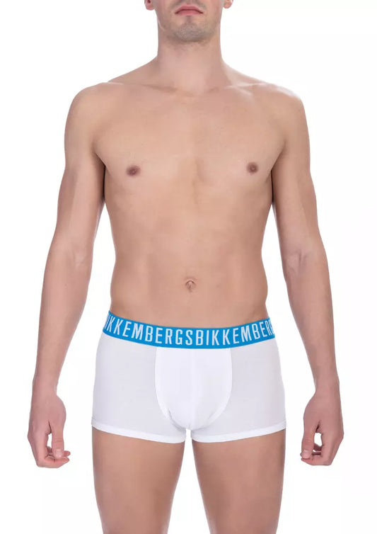 Weiße Herren-Badehose aus Baumwolle