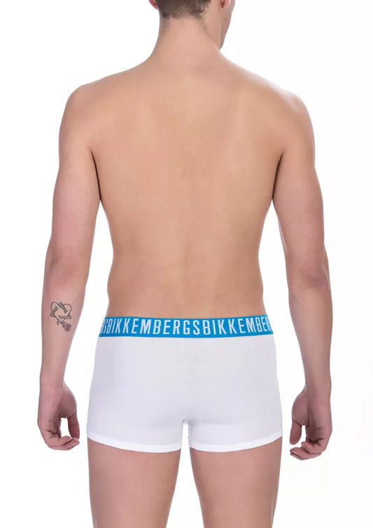 Weiße Herren-Badehose aus Baumwolle
