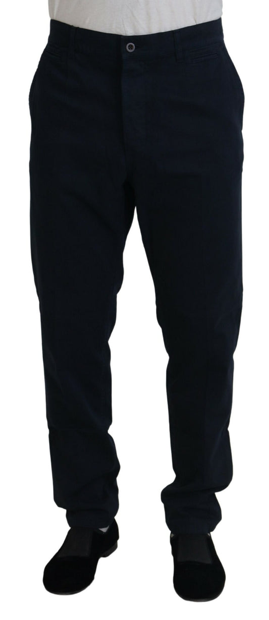 Blaue formelle Herrenhose aus Baumwolle