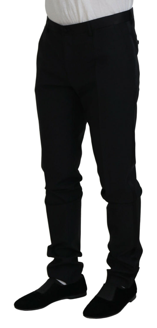 Schwarze Chinohose aus Wolle für formelle Anlässe