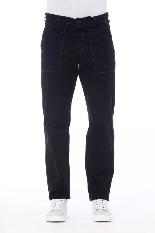 Blaue Herrenhose aus Baumwolle