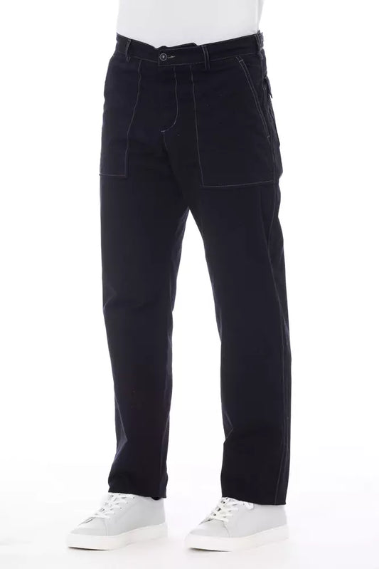 Blaue Herrenhose aus Baumwolle