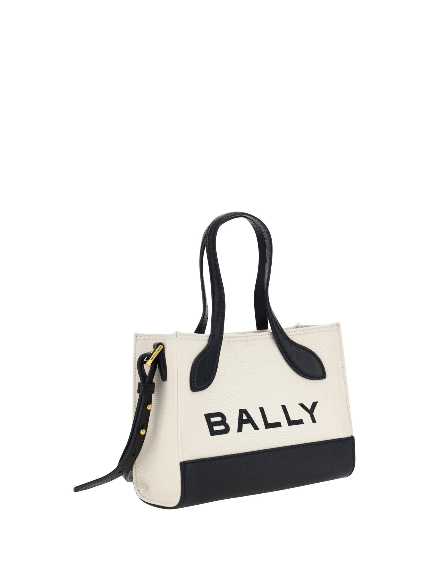 Schicke Kontrast-Mini-Handtasche aus Leder