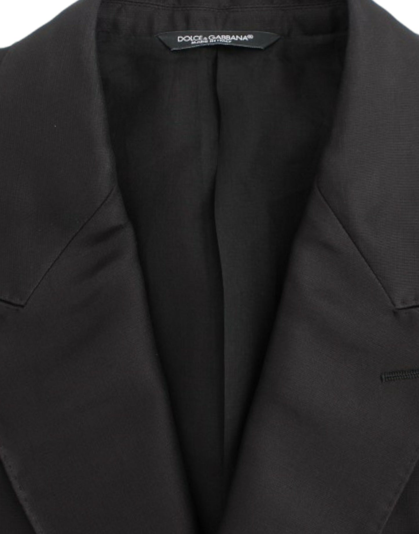 Schwarzer Slim-Fit-Blazer aus Seide