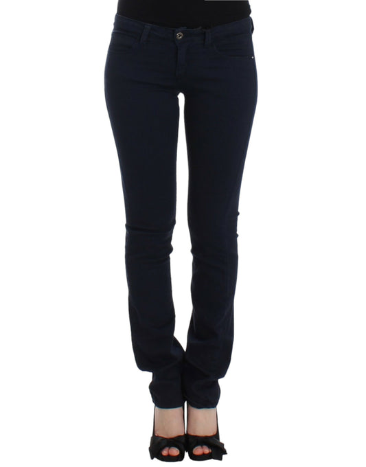 Blaue Jeans mit geradem Bein