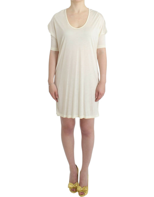 Weißes Modal-Schlauchkleid
