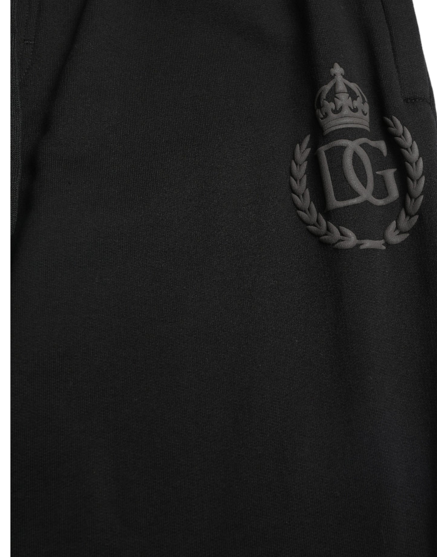 Schwarze Skinny-Jogginghose mit DG-Logo