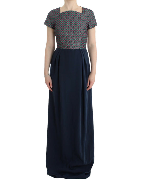 Mehrfarbiges Doris Kurzarmkleid
