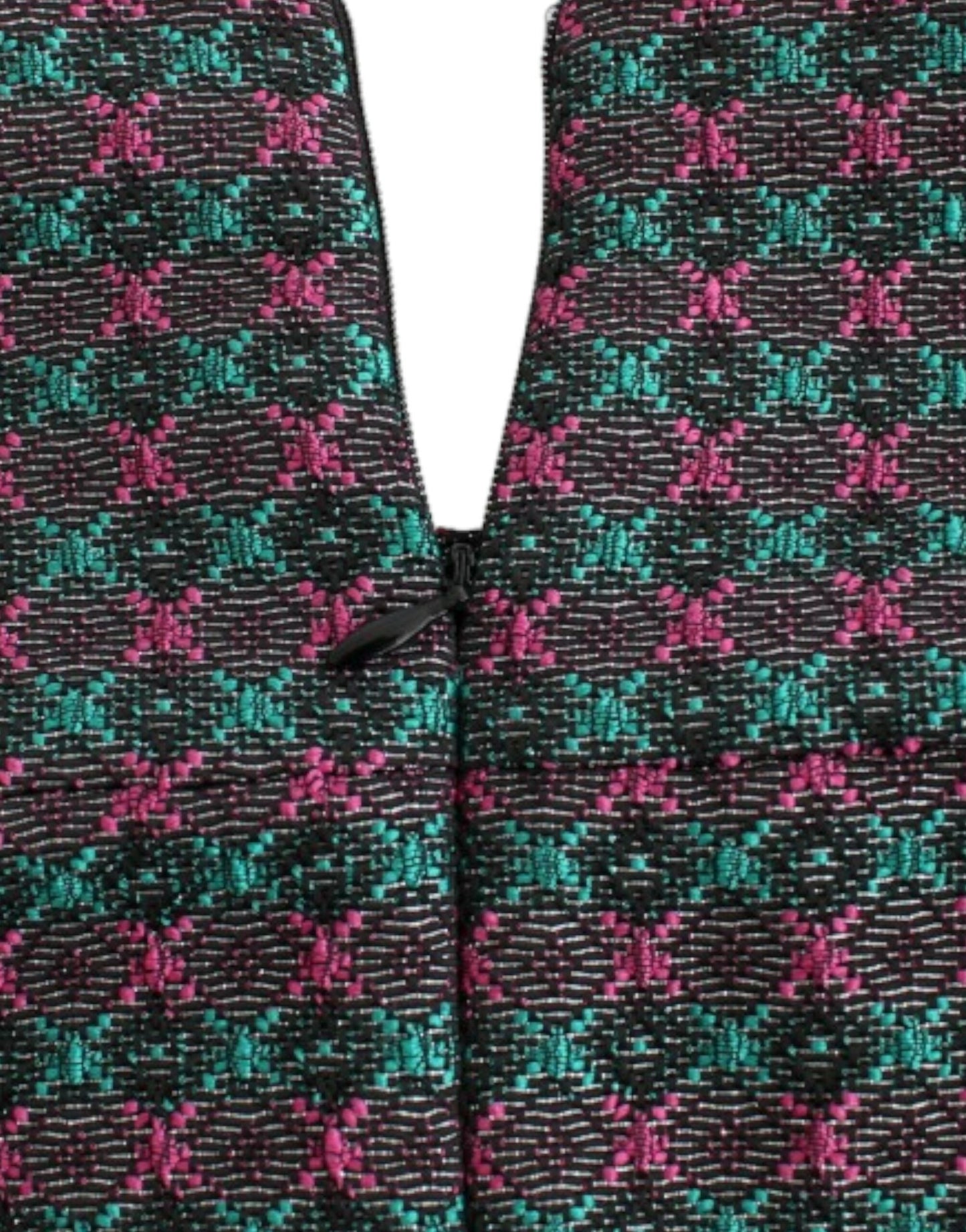 Mehrfarbiges Doris Kurzarmkleid