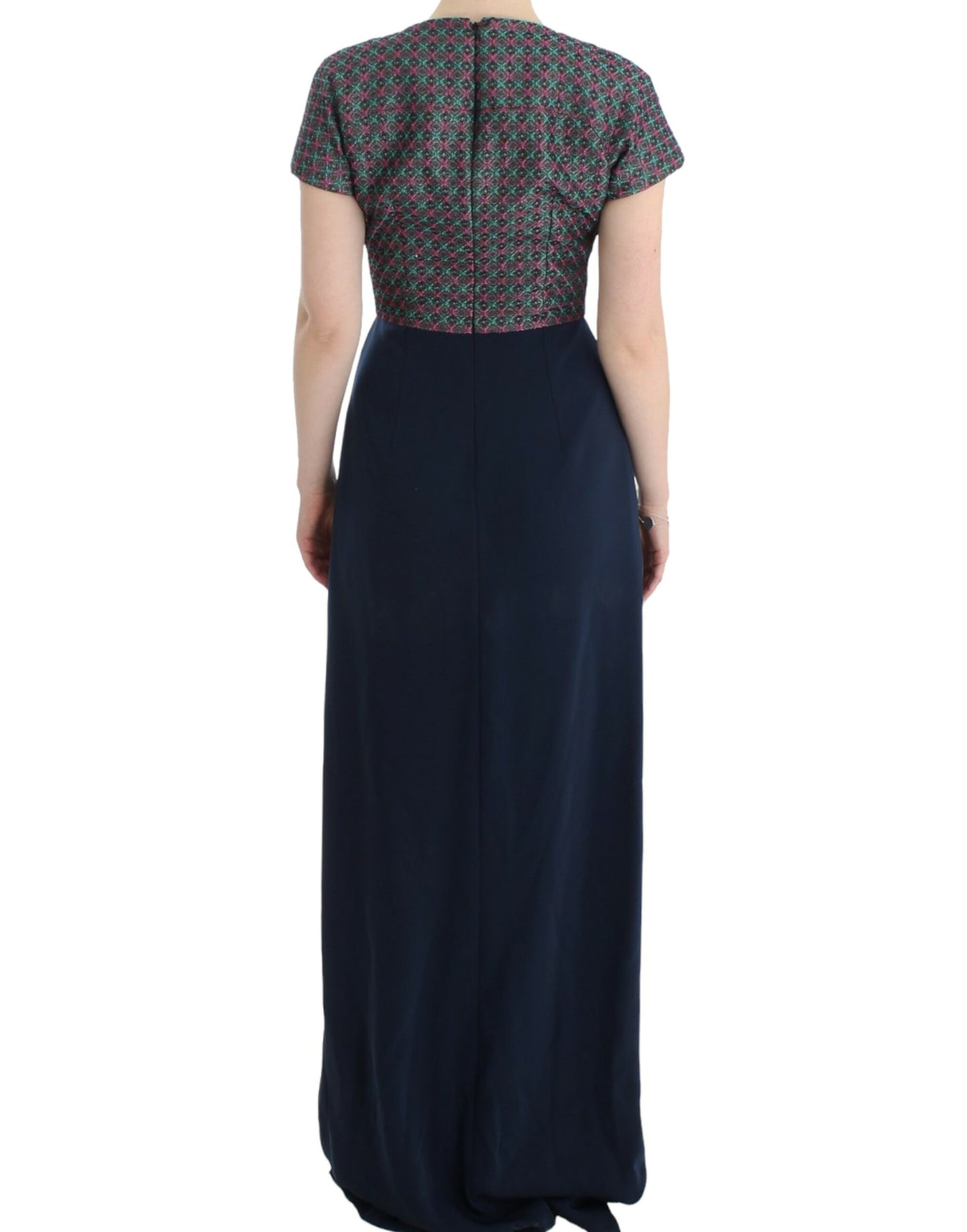 Mehrfarbiges Doris Kurzarmkleid