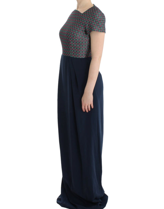 Mehrfarbiges Doris Kurzarmkleid