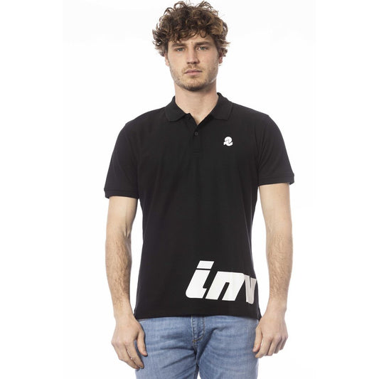 Schwarzes Herren-Poloshirt aus Baumwolle