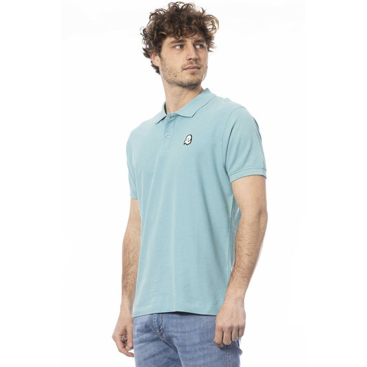 Hellblaues Herren-Poloshirt aus Baumwolle