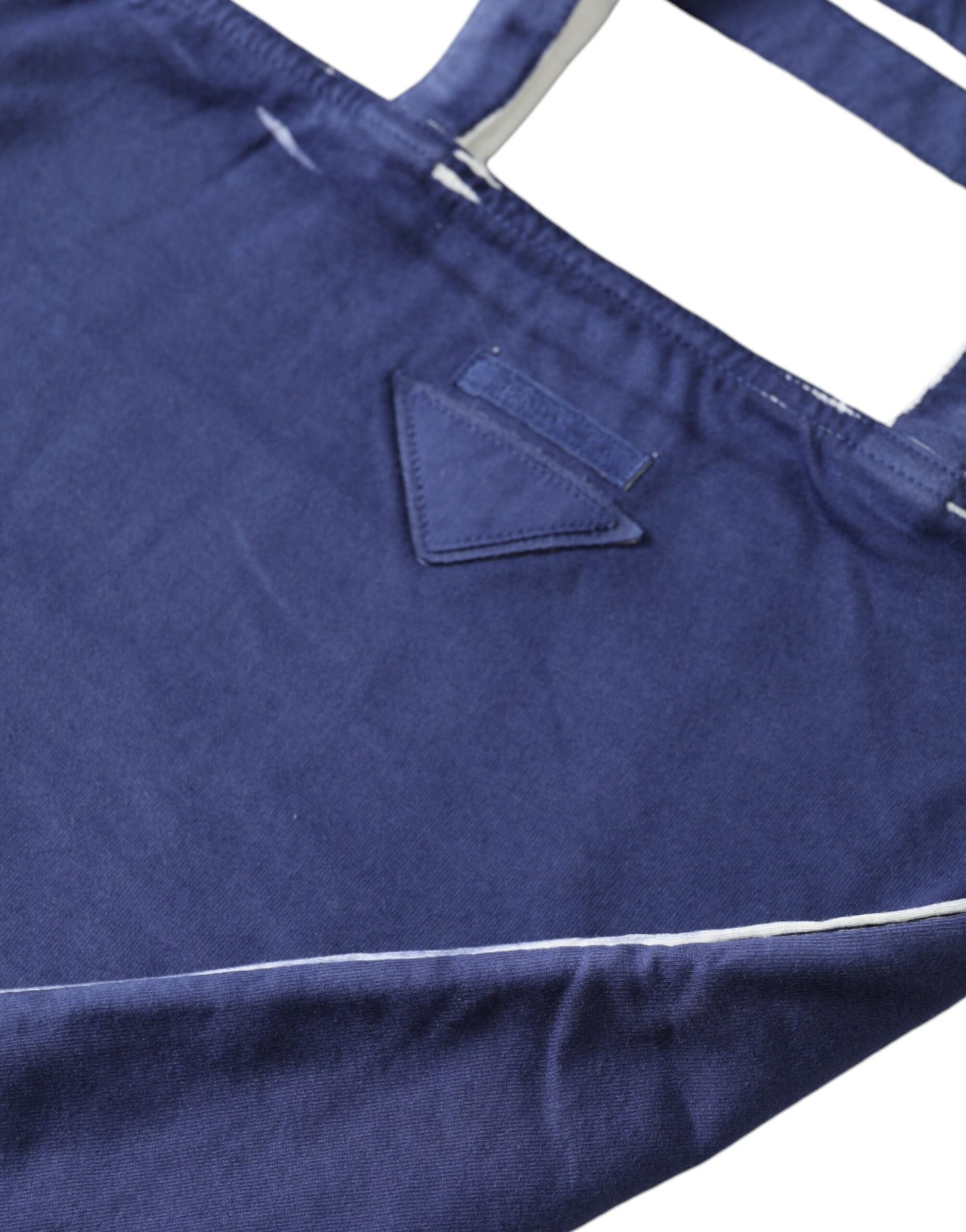 Blaue Einkaufstasche aus Jerseystoff mit Logo