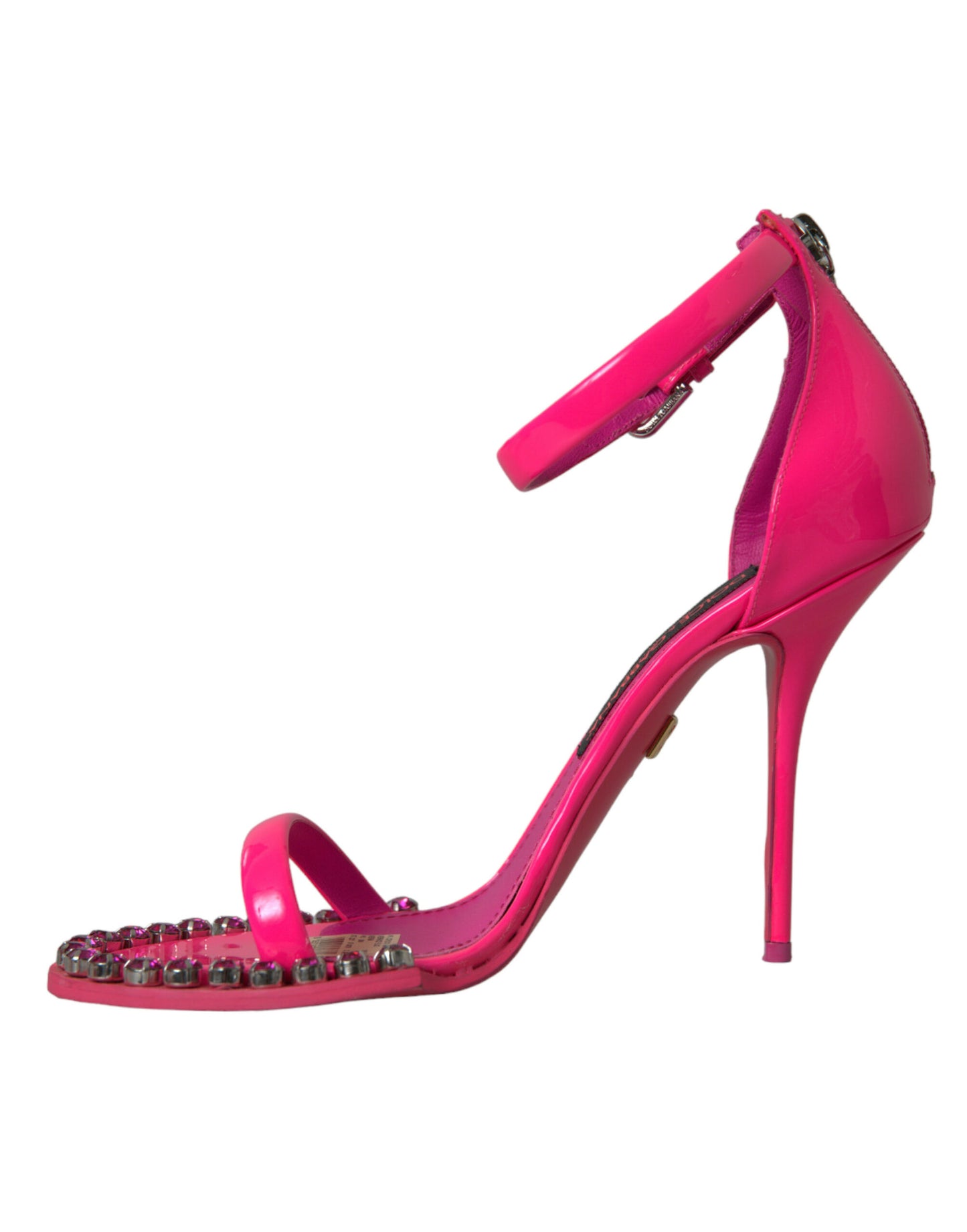 Rosa Leder Kristall Heels Sandalen Schuhe
