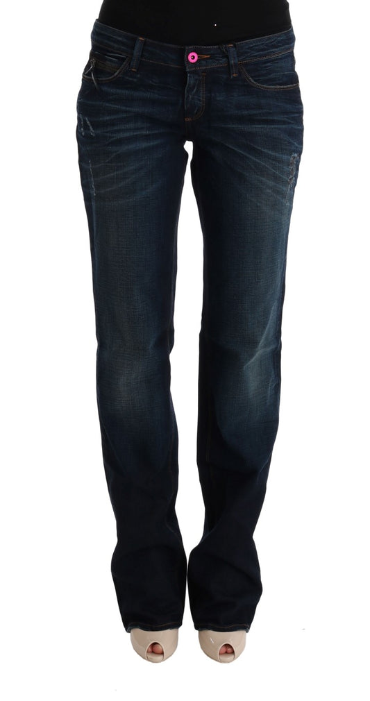 Blaue Jeans aus Baumwolldenim in normaler Passform