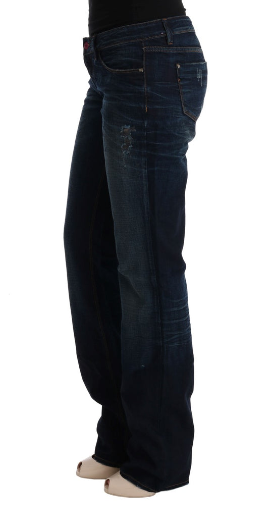 Blaue Jeans aus Baumwolldenim in normaler Passform