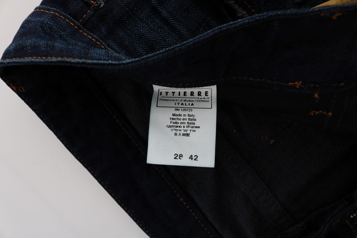 Blaue Jeans aus Baumwolldenim in normaler Passform