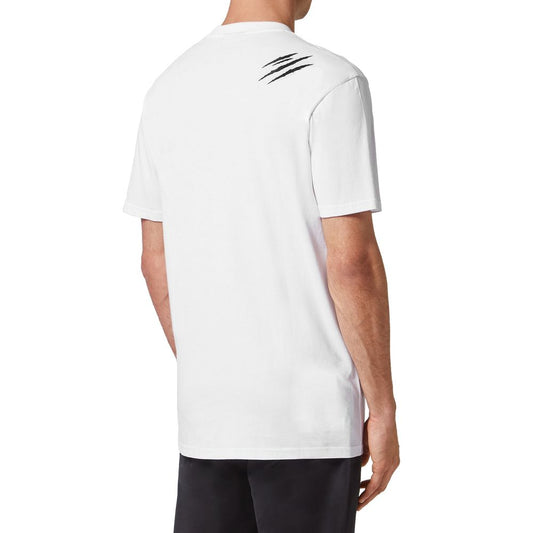 Weißes Herren-T-Shirt aus Baumwolle