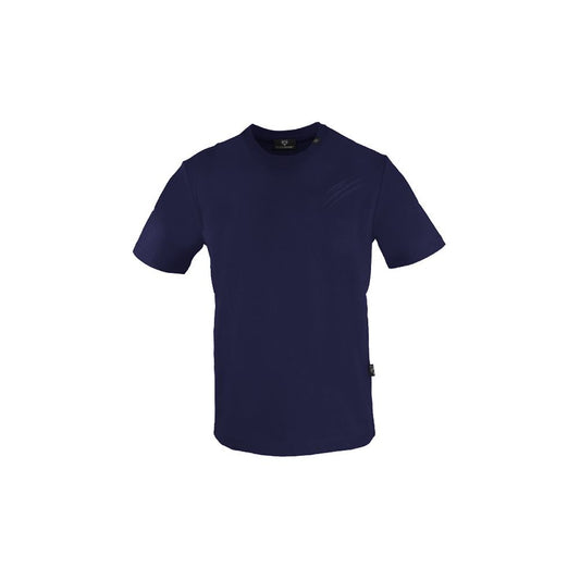Blaues Herren-T-Shirt aus Baumwolle