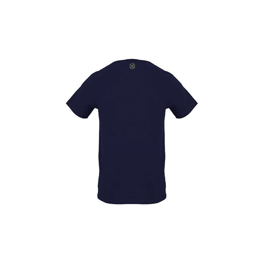 Blaues Herren-T-Shirt aus Baumwolle