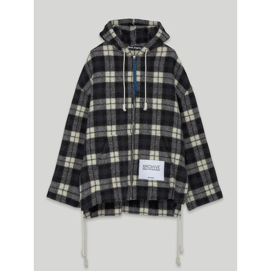 Black Cashmere Men Sweater Jacket