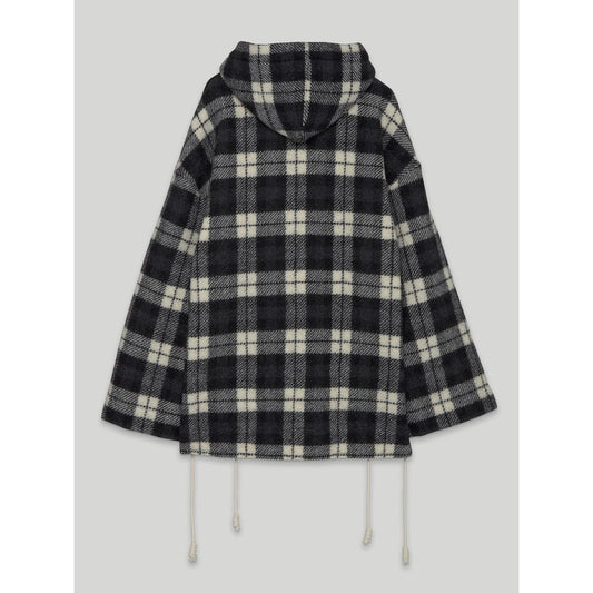Black Cashmere Men Sweater Jacket