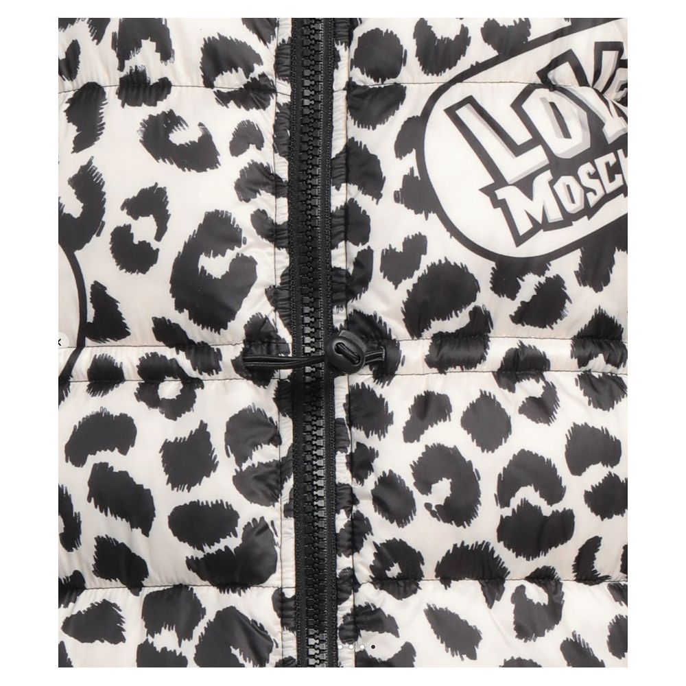 Schicke Daunenjacke mit Leopardenmuster