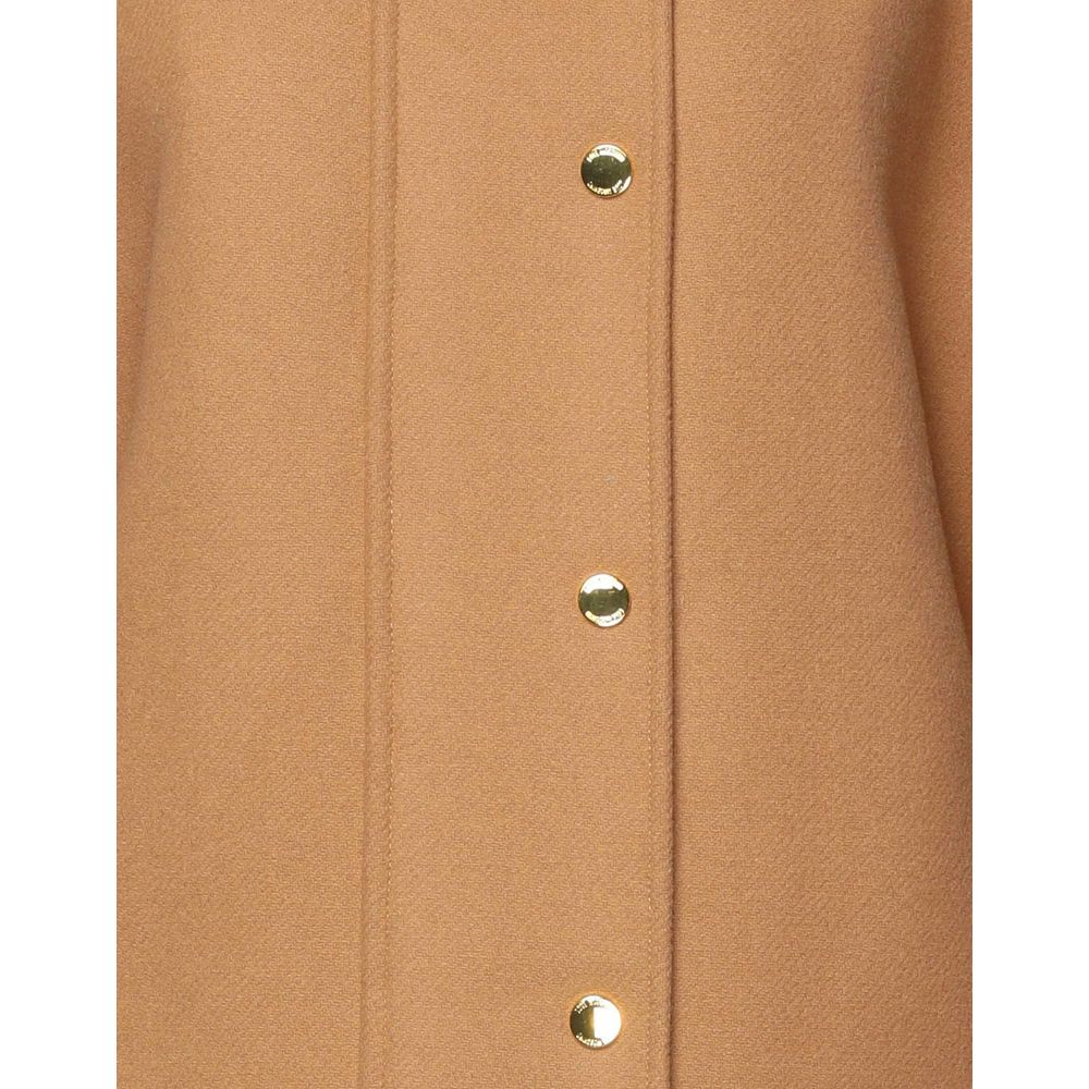 Brauner Wollmantel für Damen