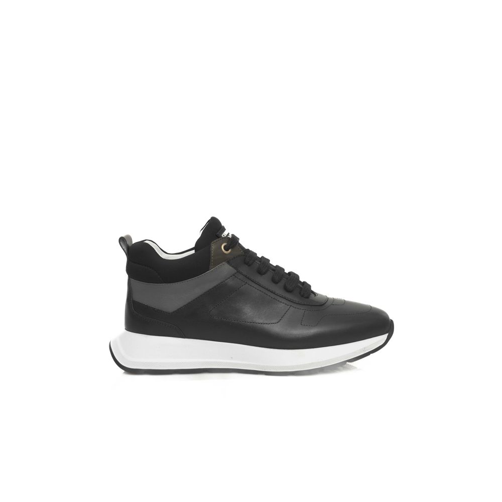 Schwarze Damen-Sneaker aus Rindsleder