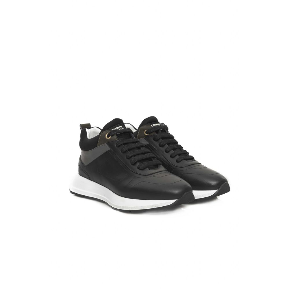 Schwarze Damen-Sneaker aus Rindsleder
