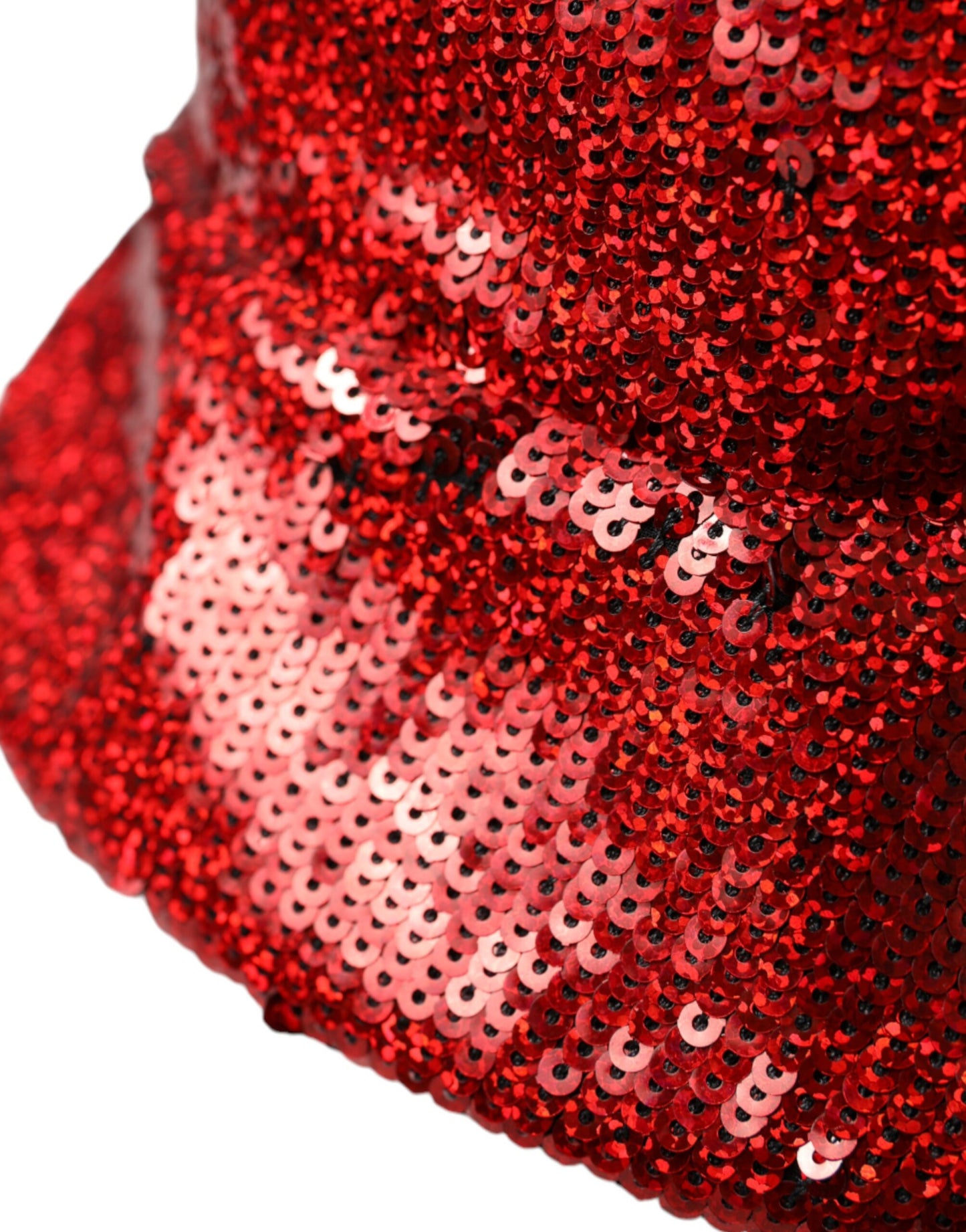 Roter Nylon-Bucket-Hut mit Pailletten für Herren